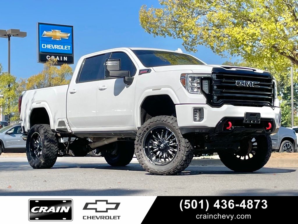Summit White 2021 GMC Sierra 2500HD Pickup Truck Four-Wheel Drive Automatic