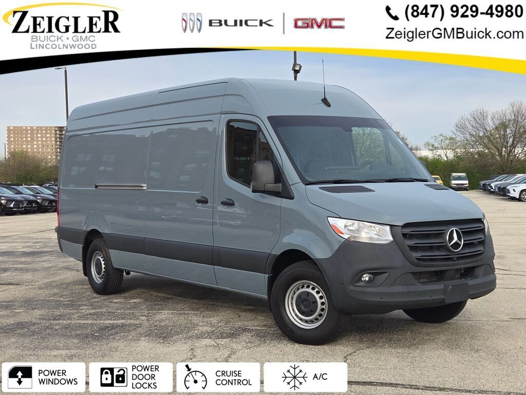 Blue Gray 2023 Mercedes-Benz Sprinter Cargo 2500 170 High Roof RWD Van Rear-Wheel Drive 9-Speed Automatic