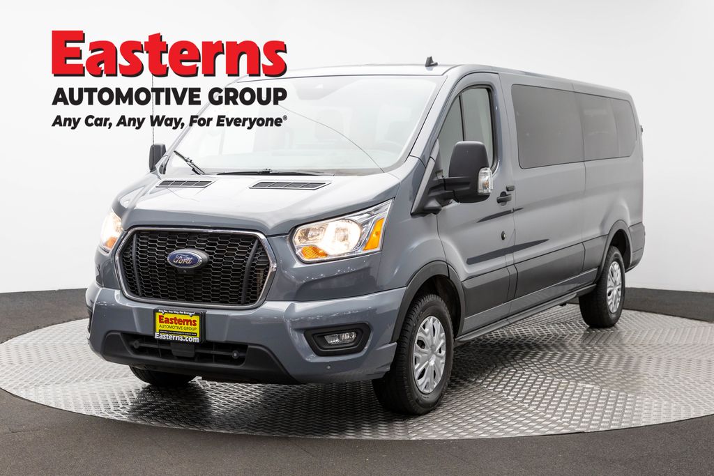 Gray Metallic 2022 Ford Transit Passenger Van Rear-Wheel Drive 