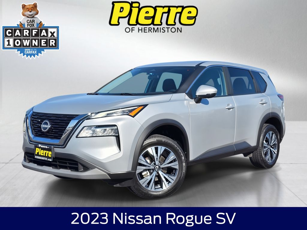 Brilliant Silver Metallic 2023 Nissan Rogue SUV / Crossover All-Wheel Drive Continuously Variable Transmission