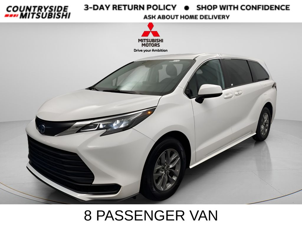 Ice Cap 2024 Toyota Sienna LE 8-Passenger FWD Minivan Front-Wheel Drive Continuously Variable Transmission