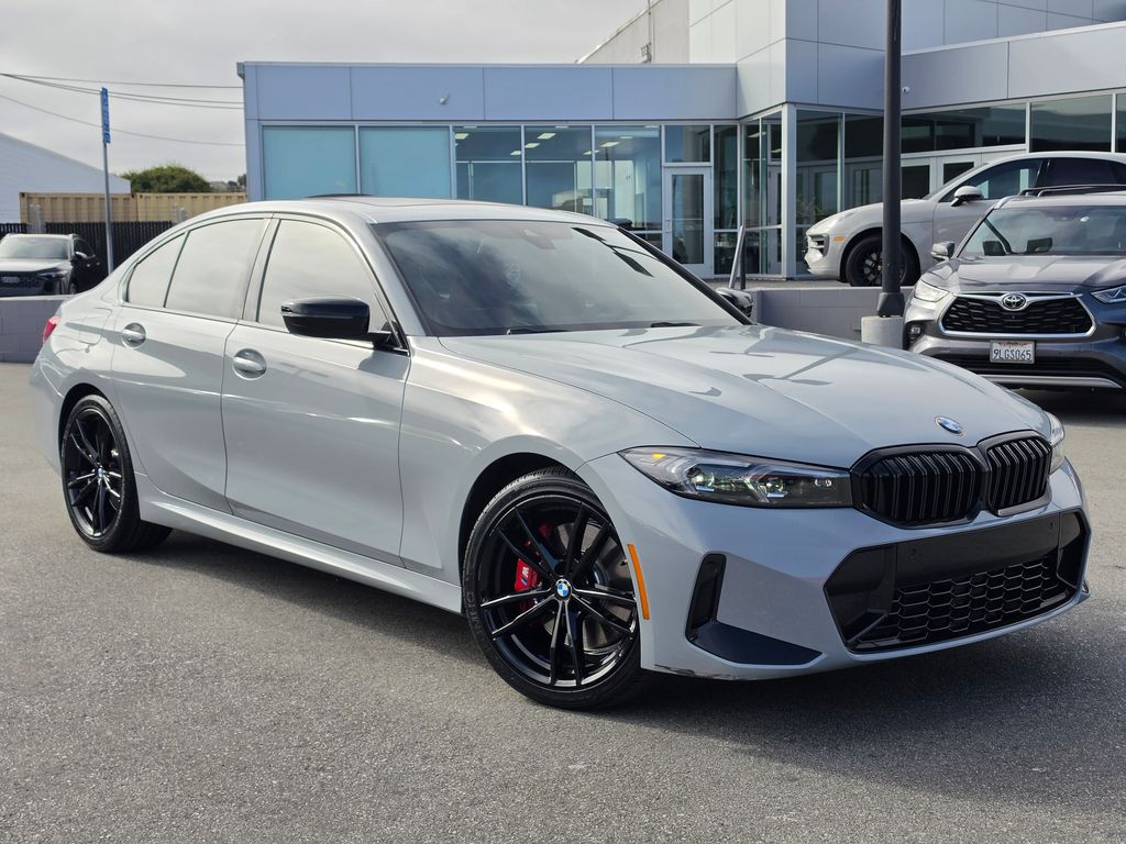 Brooklyn Gray Metallic 2024 BMW 3 Series Sedan All-Wheel Drive 8-Speed Automatic