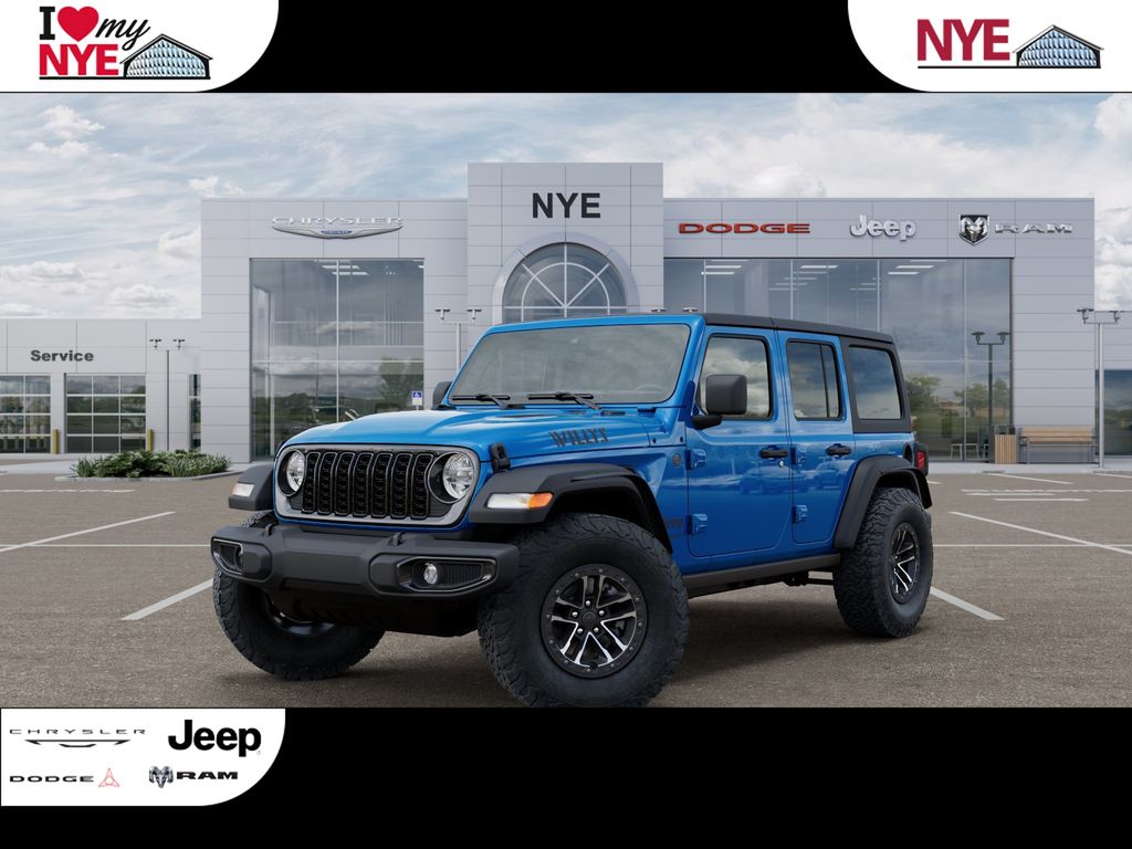 Blue Pearl 2026 Jeep Wrangler Willys 4-Door 4WD SUV / Crossover Four-Wheel Drive 8-Speed Automatic