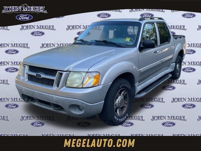 Silver 2003 Ford Explorer Sport Trac Pickup Truck  5-Speed Automatic