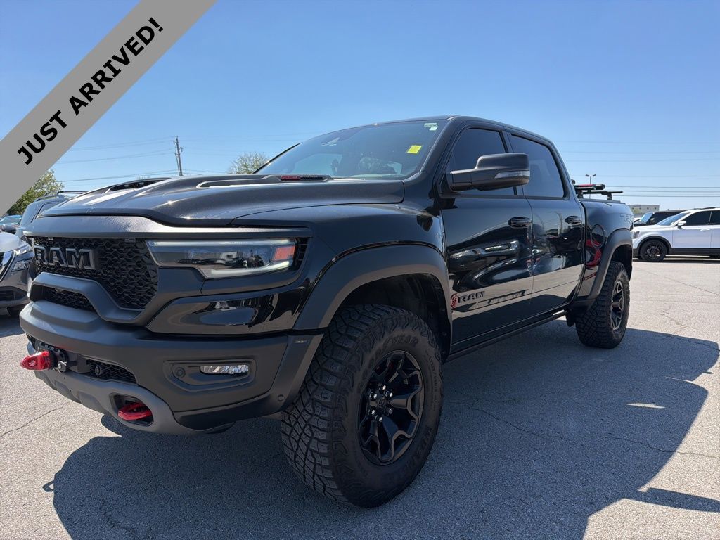 Diamond Black Crystal Pearlcoat 2023 RAM 1500 TRX Crew Cab 4WD Pickup Truck All-Wheel Drive 8-Speed Automatic