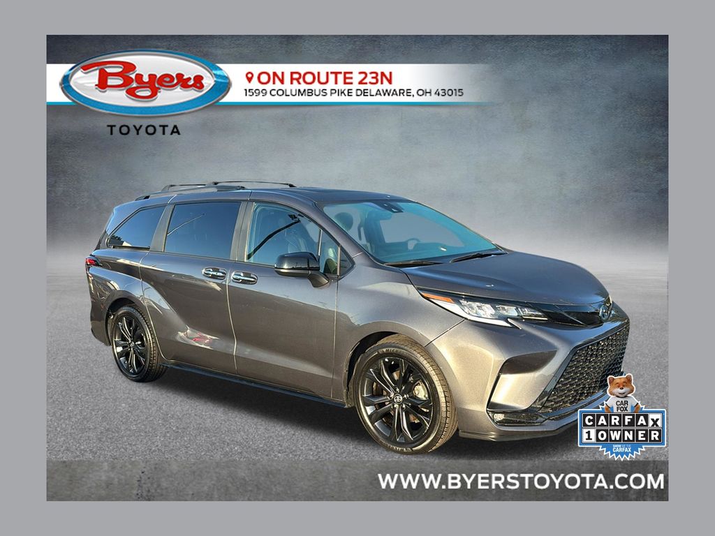 Magnetic Gray Metallic 2025 Toyota Sienna Minivan Front-Wheel Drive Continuously Variable Transmission