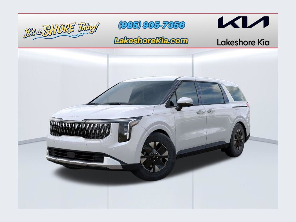 Snow White Pearl 2026 Kia Carnival Hybrid Minivan Front-Wheel Drive 6-Speed Automatic