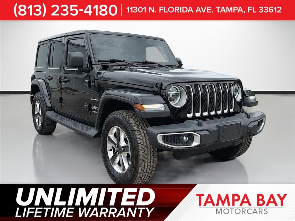 Black Clearcoat 2018 Jeep Wrangler Unlimited Sahara 4WD SUV / Crossover Four-Wheel Drive 8-Speed Automatic