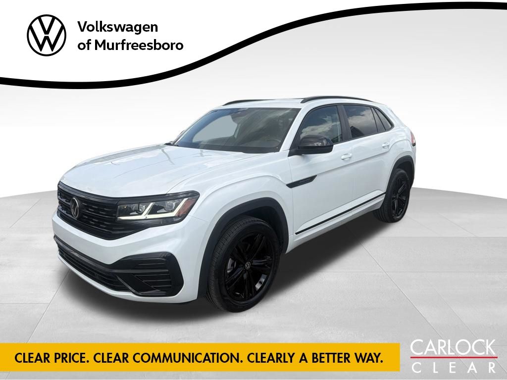Opal White Pearl 2023 Volkswagen Atlas Cross Sport SUV / Crossover All-Wheel Drive 8-Speed Automatic