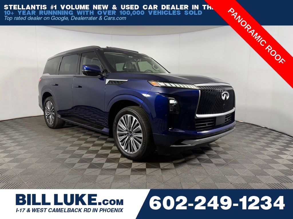 Grand Blue 2025 INFINITI QX80 Sensory 4WD SUV / Crossover All-Wheel Drive 9-Speed Automatic