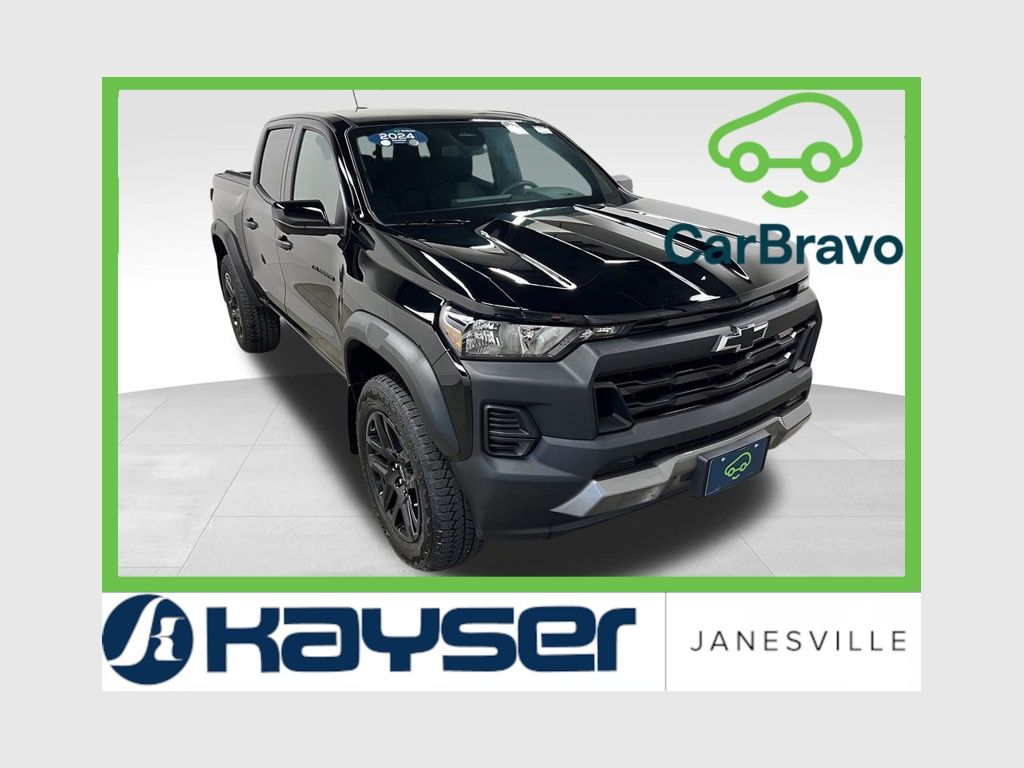 Black 2024 Chevrolet Colorado Pickup Truck Four-Wheel Drive 8-Speed Automatic