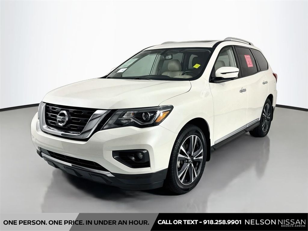 Pearl White Tricoat 2020 Nissan Pathfinder SUV / Crossover Four-Wheel Drive Continuously Variable Transmission