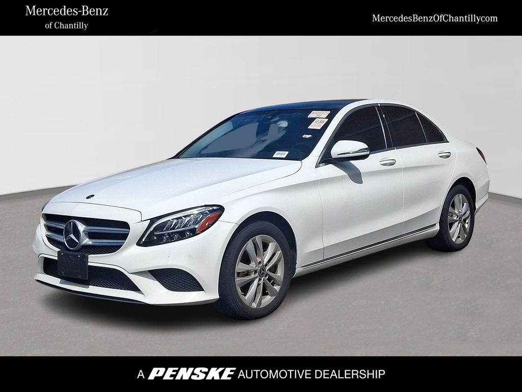 Polar White 2020 Mercedes-Benz C-Class Sedan All-Wheel Drive 9-Speed Automatic