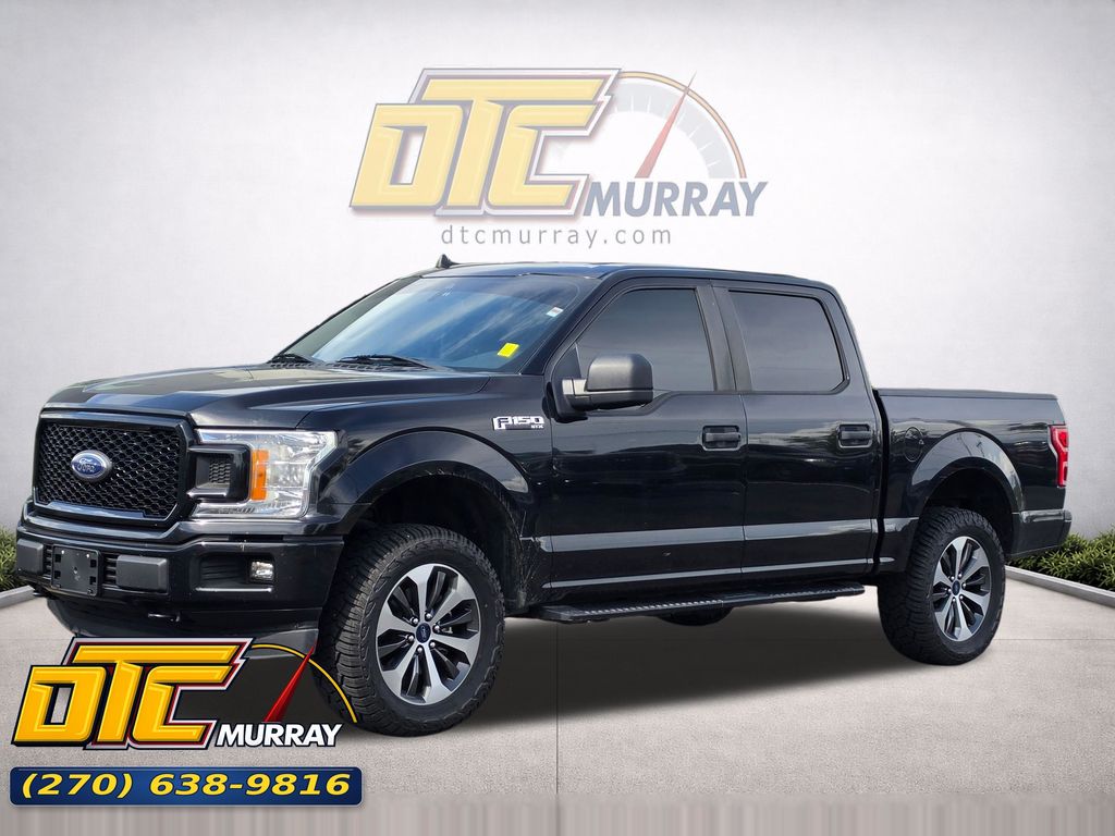 Black 2020 Ford F-150 Pickup Truck Four-Wheel Drive Automatic