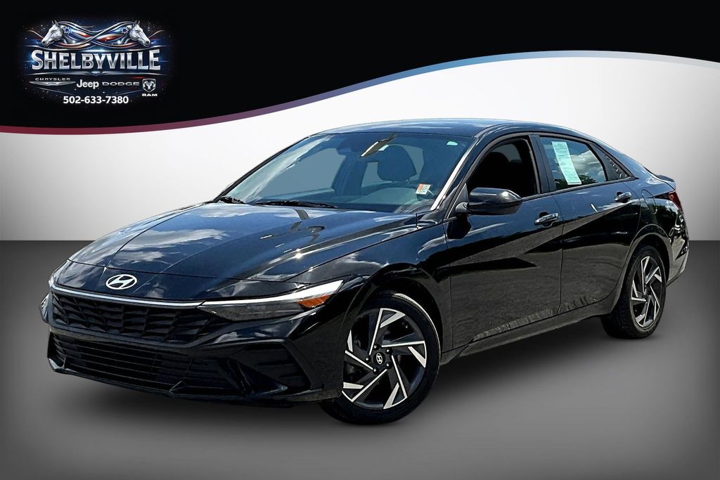 Abyss Black 2025 Hyundai Elantra Sedan Front-Wheel Drive Continuously Variable Transmission
