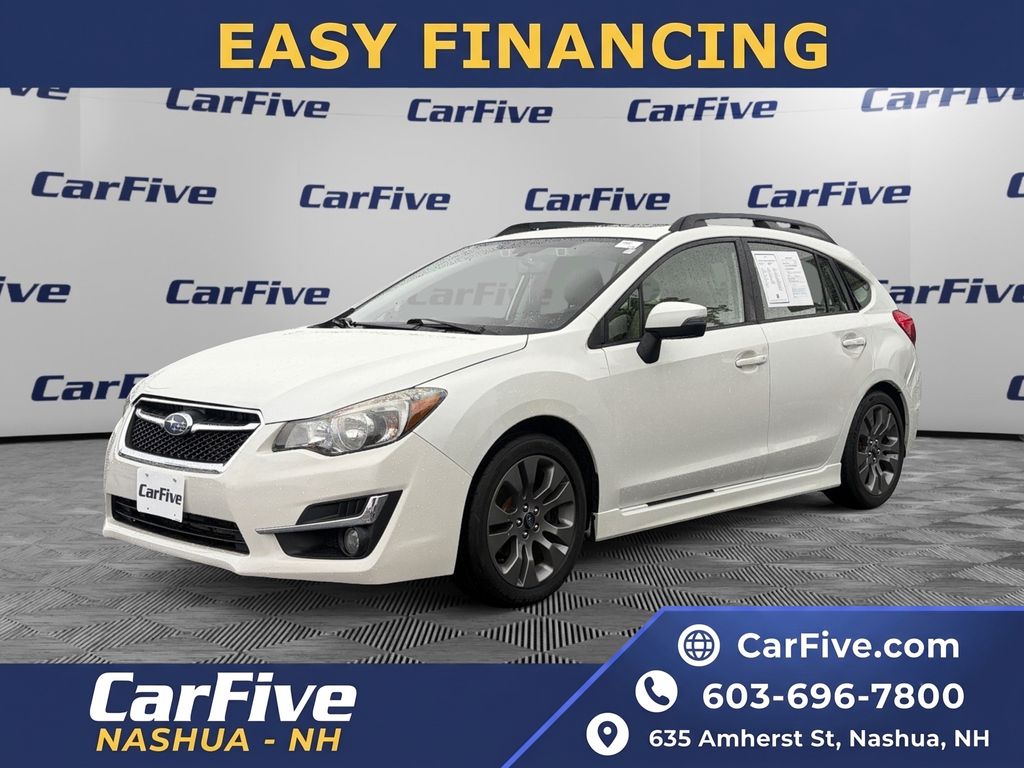 Crystal White Pearl 2016 Subaru Impreza Hatchback All-Wheel Drive Continuously Variable Transmission