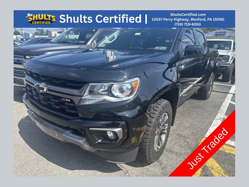 Black 2022 Chevrolet Colorado Pickup Truck Four-Wheel Drive 8-Speed Automatic