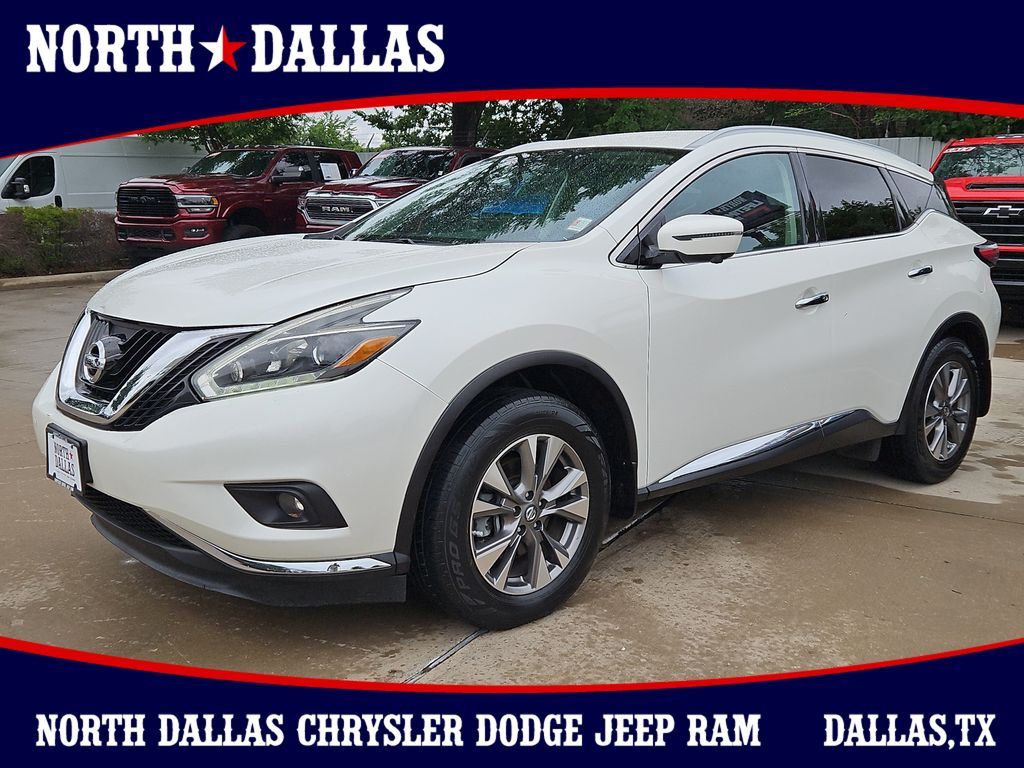 Pearl White 2018 Nissan Murano SL FWD SUV / Crossover Front-Wheel Drive Continuously Variable Transmission