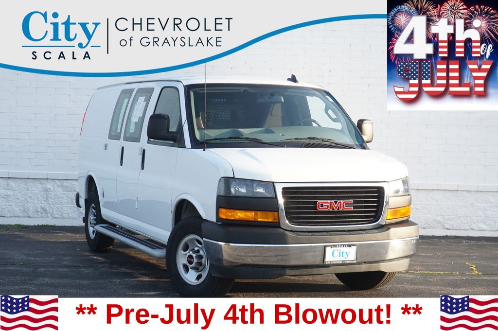 Summit White 2024 GMC Savana Cargo Van Rear-Wheel Drive 8-Speed Automatic Overdrive