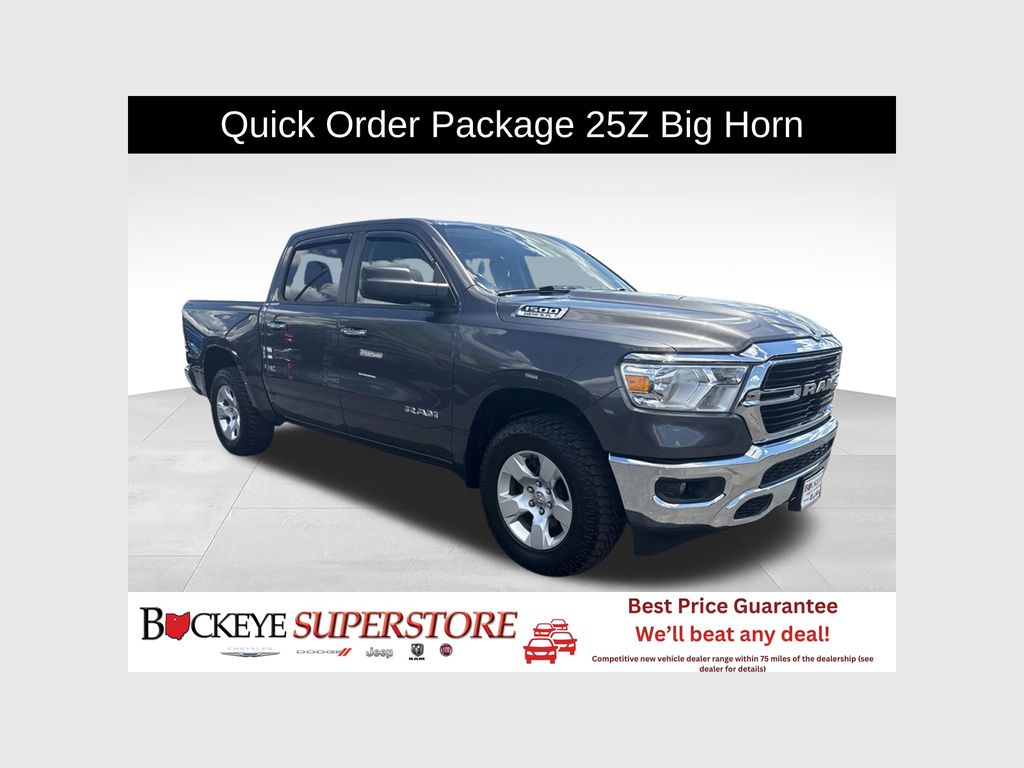 Crystal Metallic 2020 RAM 1500 Pickup Truck Four-Wheel Drive 8-Speed Automatic