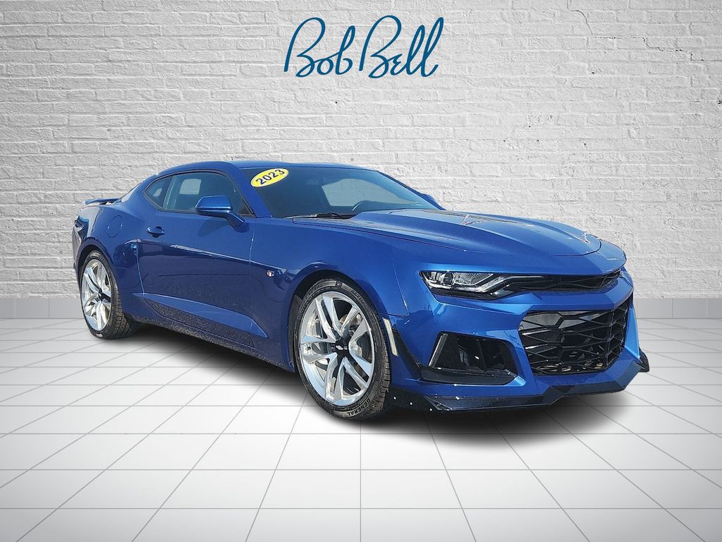 Riverside Blue Metallic 2023 Chevrolet Camaro Coupe Rear-Wheel Drive Automatic