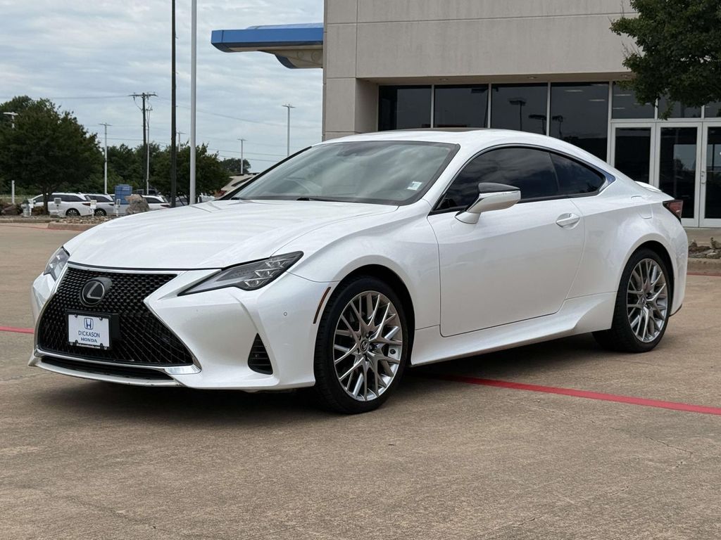 White Pearl 2022 Lexus RC 350 RWD Coupe Rear-Wheel Drive 8-Speed Automatic