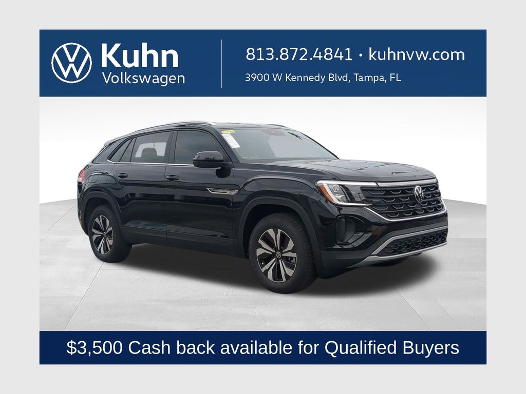 Deep Black Pearl 2026 Volkswagen Atlas Cross Sport SUV / Crossover Front-Wheel Drive 8-Speed Automatic