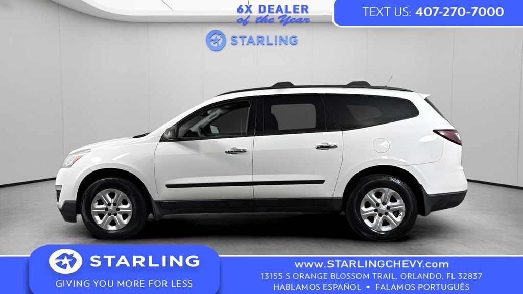 White 2014 Chevrolet Traverse LS FWD SUV / Crossover Front-Wheel Drive 6-Speed Automatic