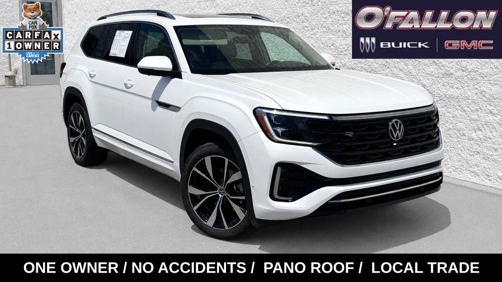 Opal White Pearl 2024 Volkswagen Atlas SUV / Crossover All-Wheel Drive 8-Speed Automatic