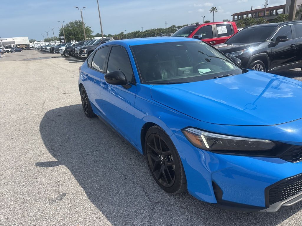 Blue Lagoon Pearl 2025 Honda Civic Hatchback Sport FWD Hatchback Front-Wheel Drive Continuously Variable Transmission