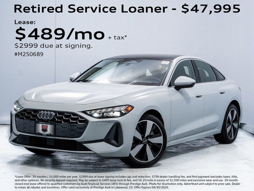 Glacier White Metallic 2025 Audi A5 quattro Premium Plus Sedan Sedan All-Wheel Drive 7-Speed Automatic