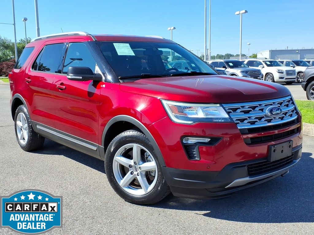 Ruby Red Metallic 2019 Ford Explorer XLT SUV / Crossover Front-Wheel Drive 6-Speed Automatic
