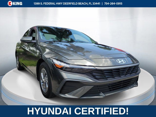 Amazon Gray 2024 Hyundai Elantra Sedan Front-Wheel Drive Continuously Variable Transmission