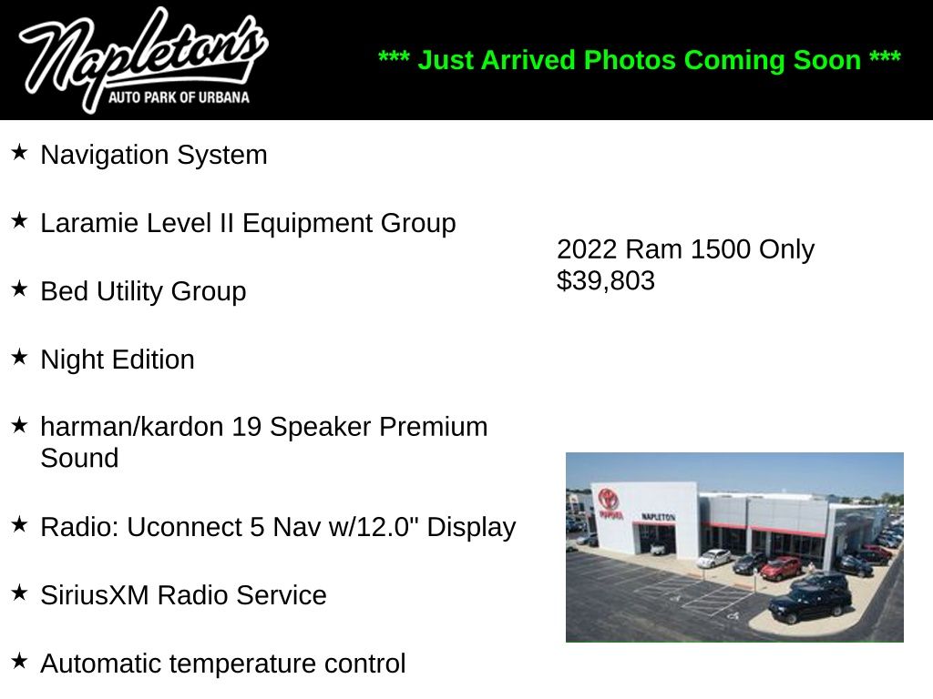 2022 RAM 1500 Laramie Crew Cab 4WD