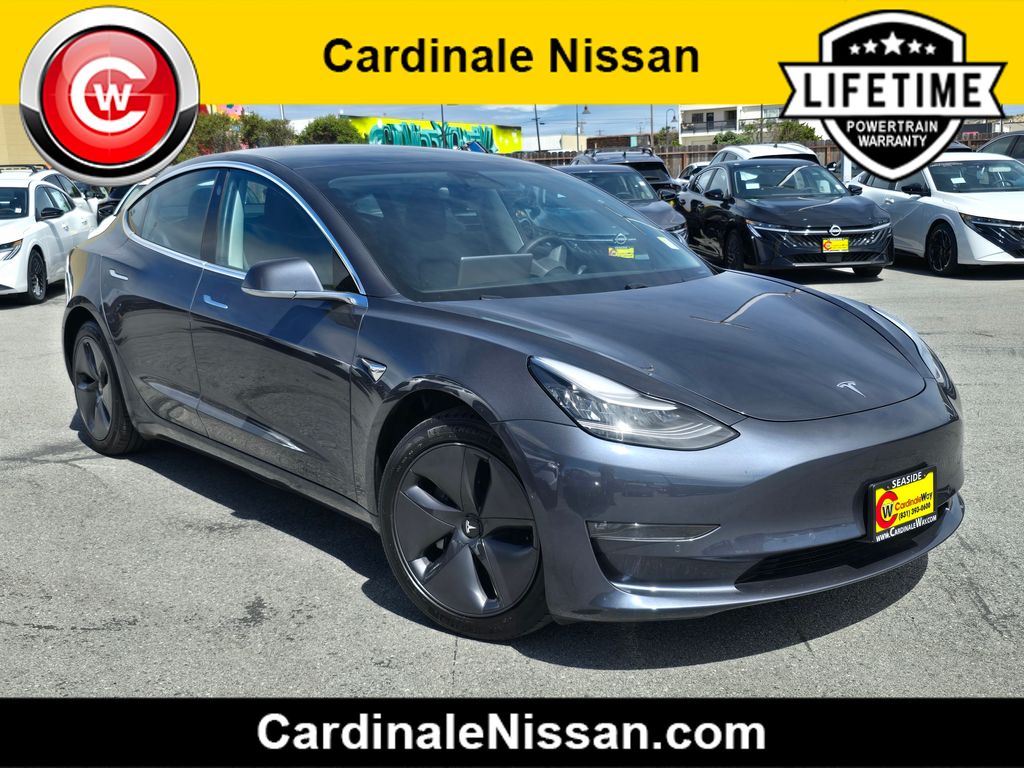 Gray 2019 Tesla Model 3 Long Range AWD Sedan All-Wheel Drive 1-Speed Automatic