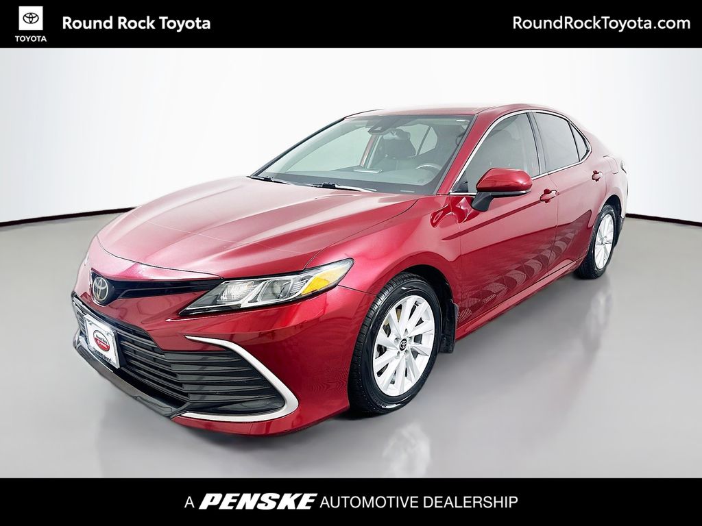 Red (Ruby Flare Pearl) 2022 Toyota Camry Sedan Front-Wheel Drive 8-Speed Automatic