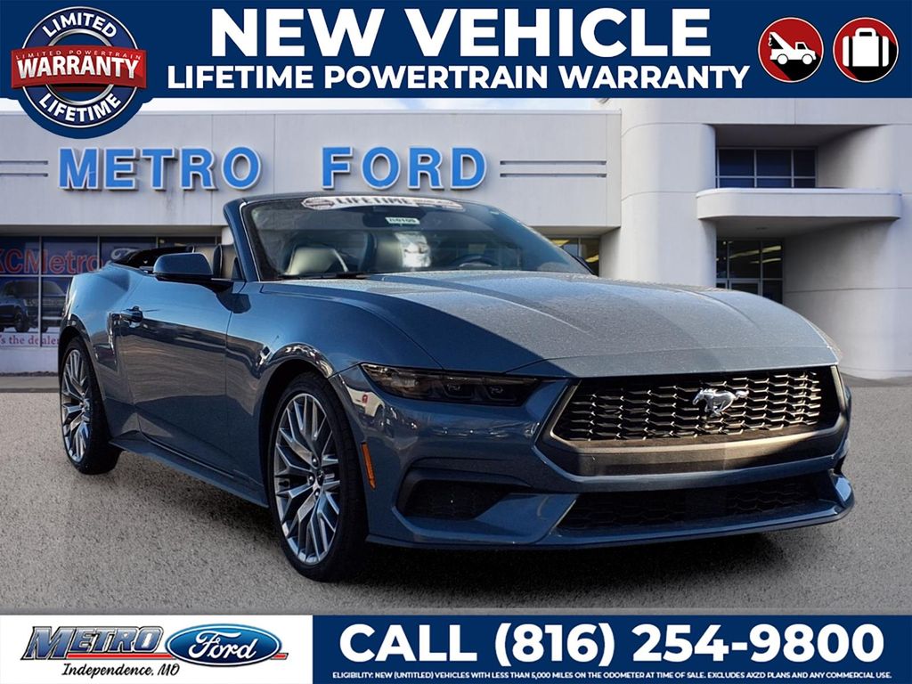Vapor Blue Metallic 2026 Ford Mustang Convertible Rear-Wheel Drive Automatic
