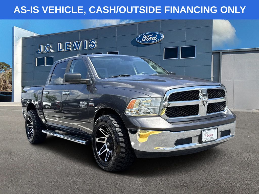 Gray (Granite Crystal Metallic Clearcoat) 2017 RAM 1500 Pickup Truck Four-Wheel Drive 8-Speed Automatic