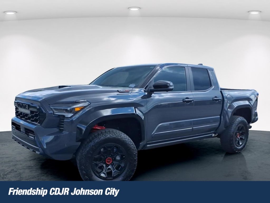 Black 2025 Toyota Tacoma TRD Sport Double Cab 4WD Pickup Truck Four-Wheel Drive 8-Speed Automatic
