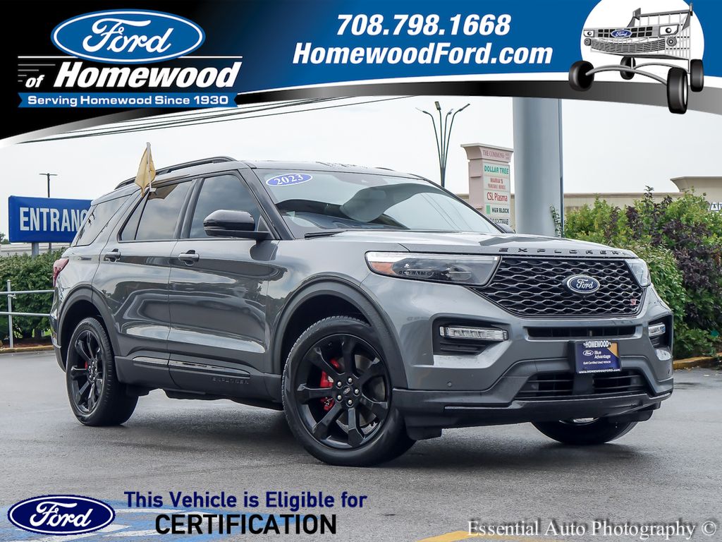 Gray Metallic 2023 Ford Explorer SUV / Crossover All-Wheel Drive Automatic