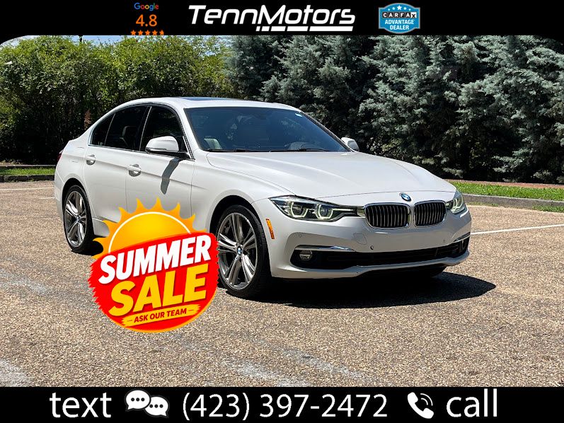 Mineral White Metallic 2018 BMW 3 Series Sedan All-Wheel Drive Automatic