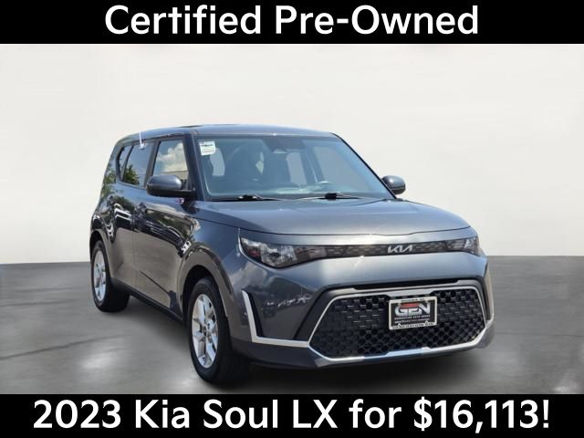 Gravity Gray 2023 Kia Soul SUV / Crossover Front-Wheel Drive Continuously Variable Transmission