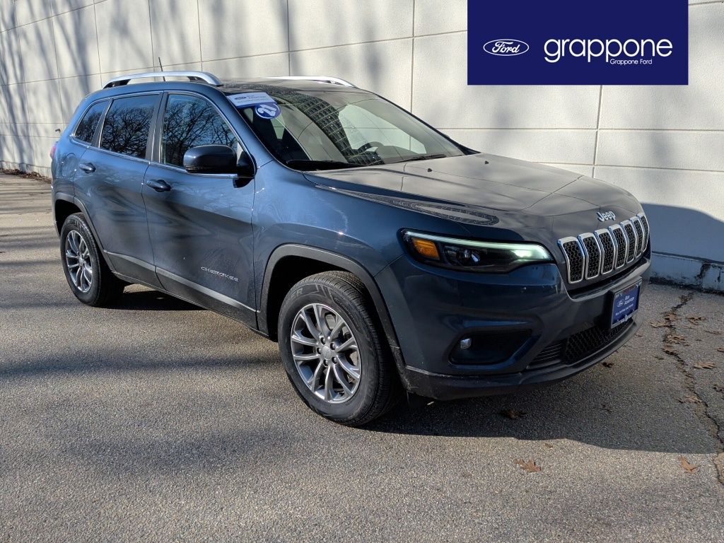 Slate Blue Pearlcoat 2021 Jeep Cherokee Latitude Lux 4WD SUV / Crossover Four-Wheel Drive 9-Speed Automatic