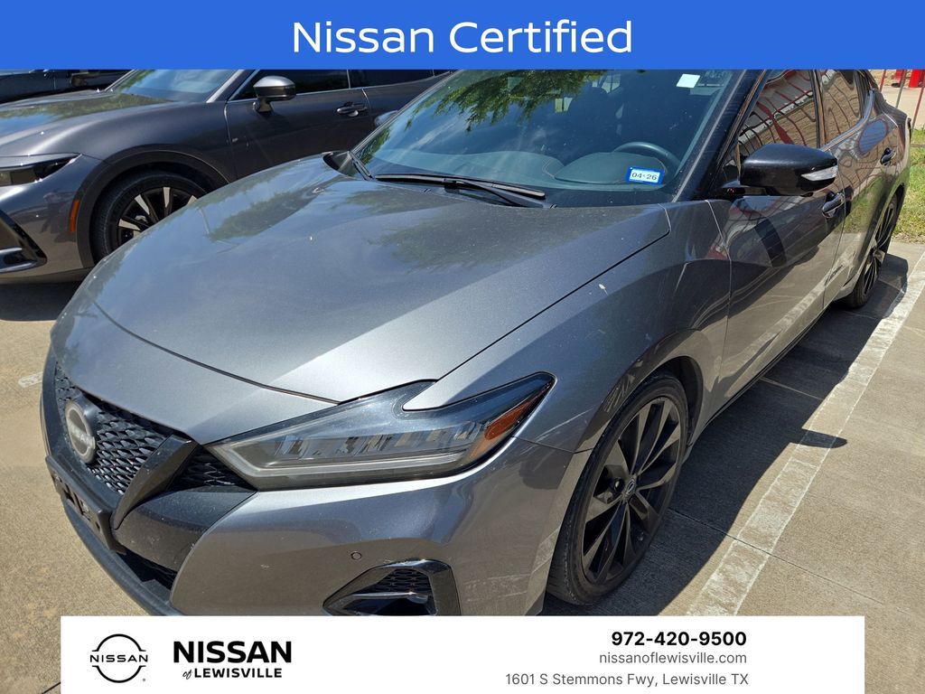 Gray (Gun Metallic) 2023 Nissan Maxima SR FWD Sedan Front-Wheel Drive Continuously Variable Transmission