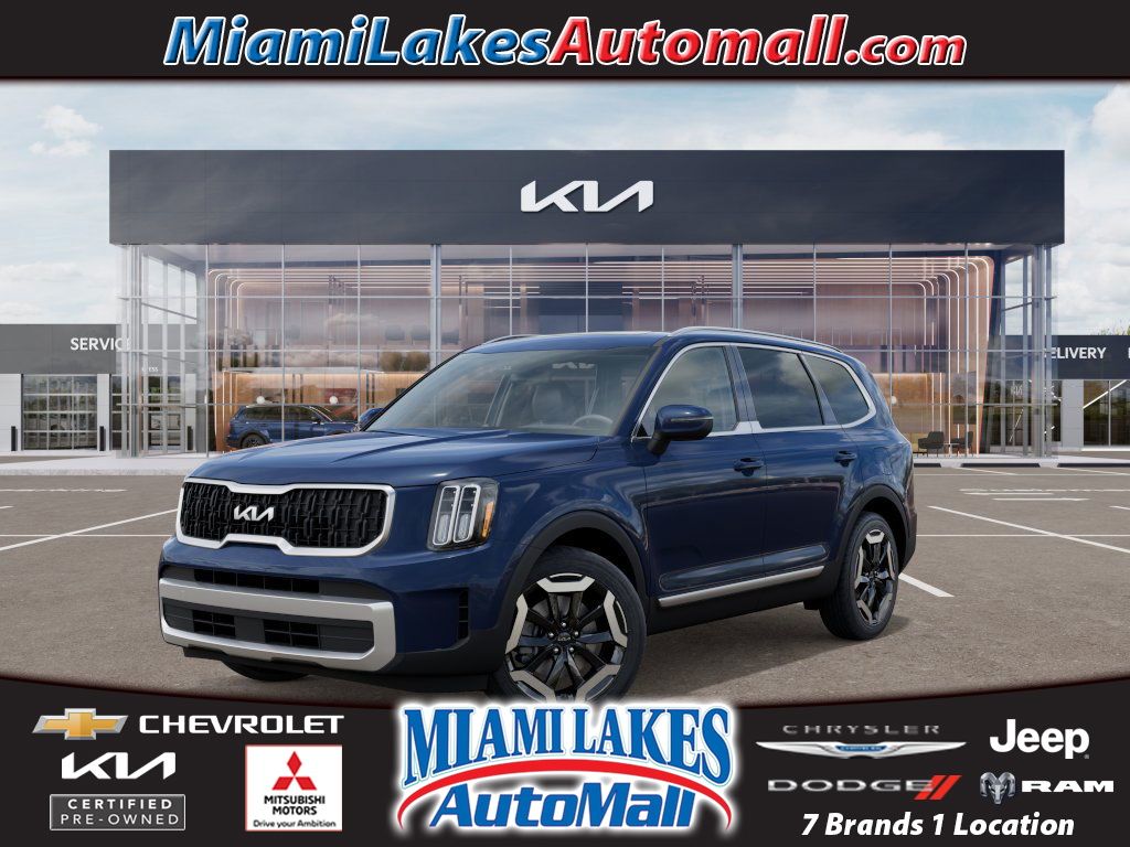 Midnight Lake Blue 2025 Kia Telluride EX FWD SUV / Crossover Front-Wheel Drive 8-Speed Automatic