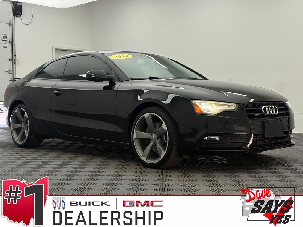 Brilliant Black 2014 Audi A5 Coupe All-Wheel Drive 8-Speed Automatic