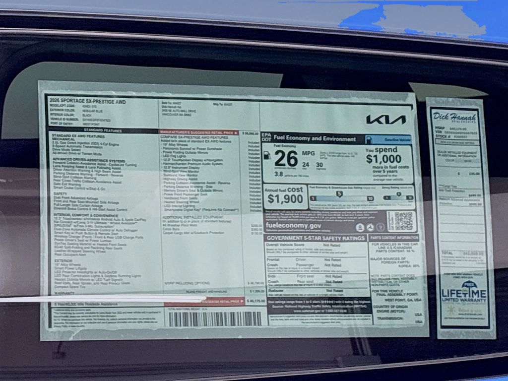 2026 Kia Sportage SX-Prestige