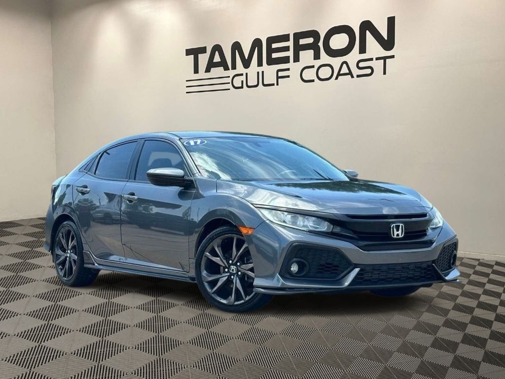 Gray (Modern Steel Metallic) 2017 Honda Civic Hatchback Hatchback Front-Wheel Drive Continuously Variable Transmission