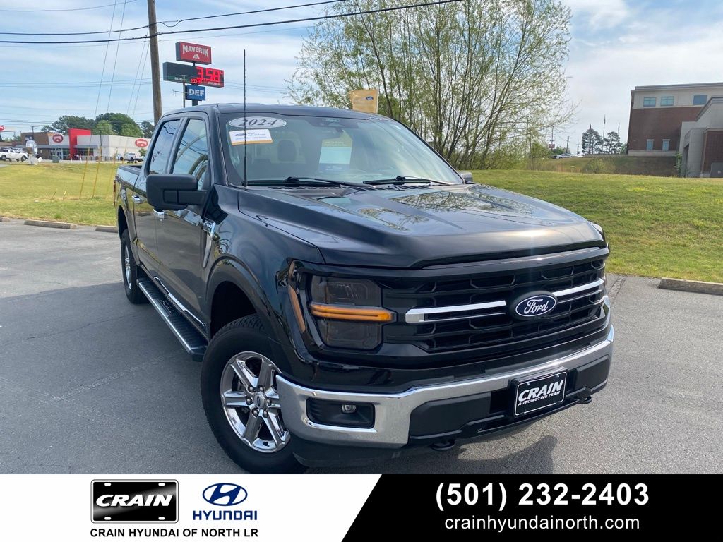 Agate Black Metallic 2024 Ford F-150 Pickup Truck Four-Wheel Drive Automatic