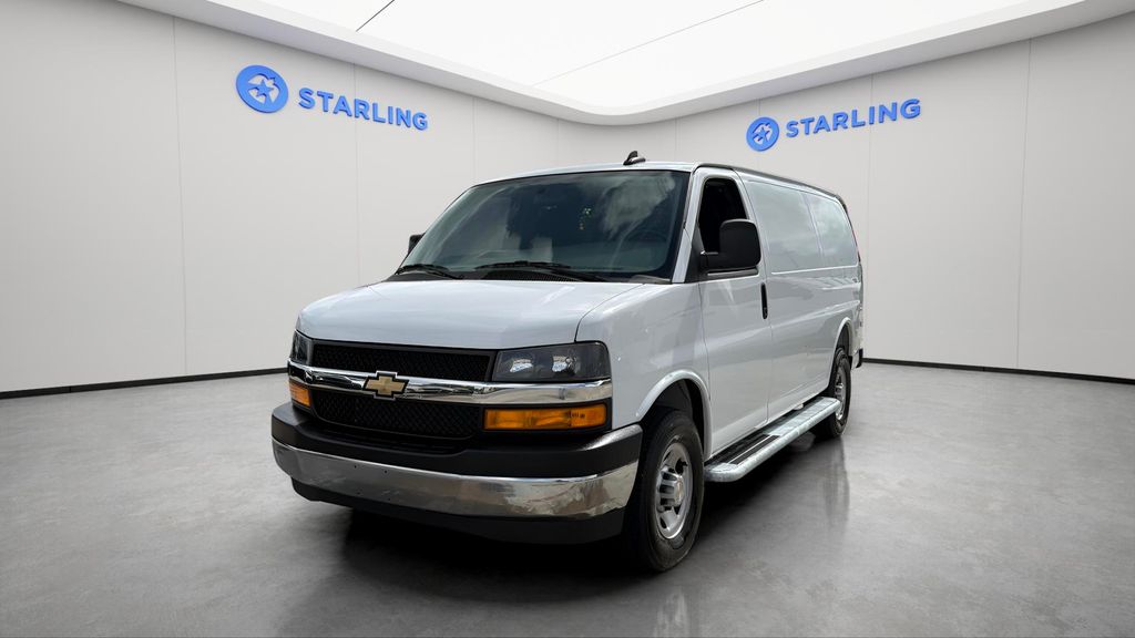 Summit White 2025 Chevrolet Express Cargo Van Rear-Wheel Drive 8-Speed Automatic Overdrive